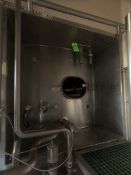 30,000 GALLON JACKETED SILO WITH VERTICAL AGITATION AND INLET VALVE (APPX. 145''DIAM. X 415''H),