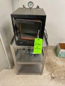 PRECISION VACUUM OVEN, MODEL 19, WITH MARATHON ELECTRIC PUMP, INCLUDES S/S RACK (RIGGING, SITE