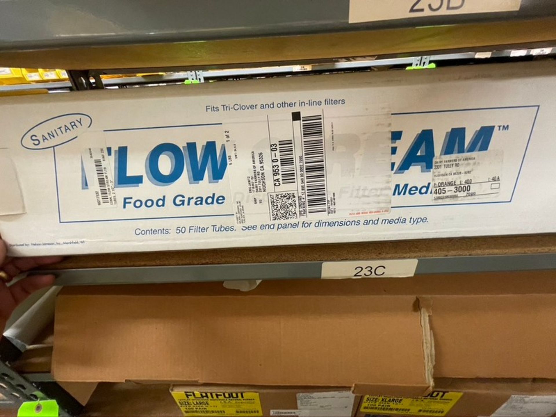 FLOW STREAM FOOD GRADE DISPOSAL FILTER MEDIA (ON SECTIONS "23C" OF RACK) (RIGGING, SITE MANAGEMENT - Image 2 of 3