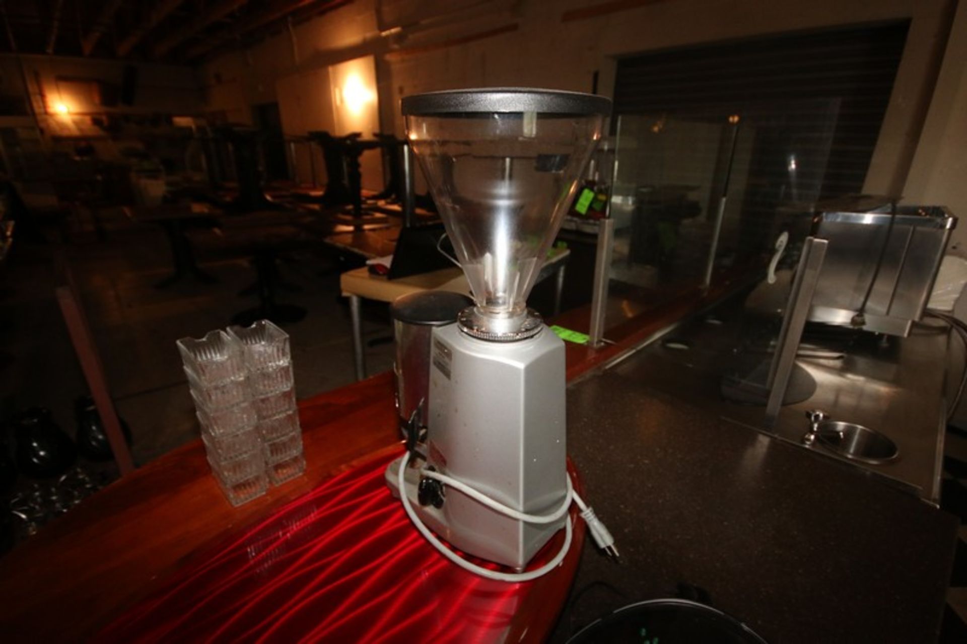 Mazzer Luigi Coffee Grinder, M/N SUPER JOLLY AUT., S/N 0102095, 110 Volts, 1 Phase, with Infeed ( - Image 4 of 5