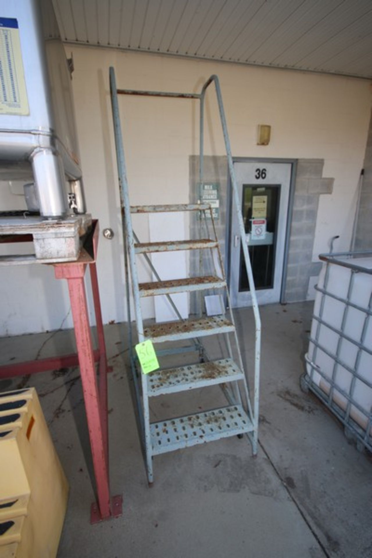 Portable 6-Step Stairs, Overall Dims.: Aprox. 42-1/2" L x 25-1/2" W x 9-1/2" H (Located in