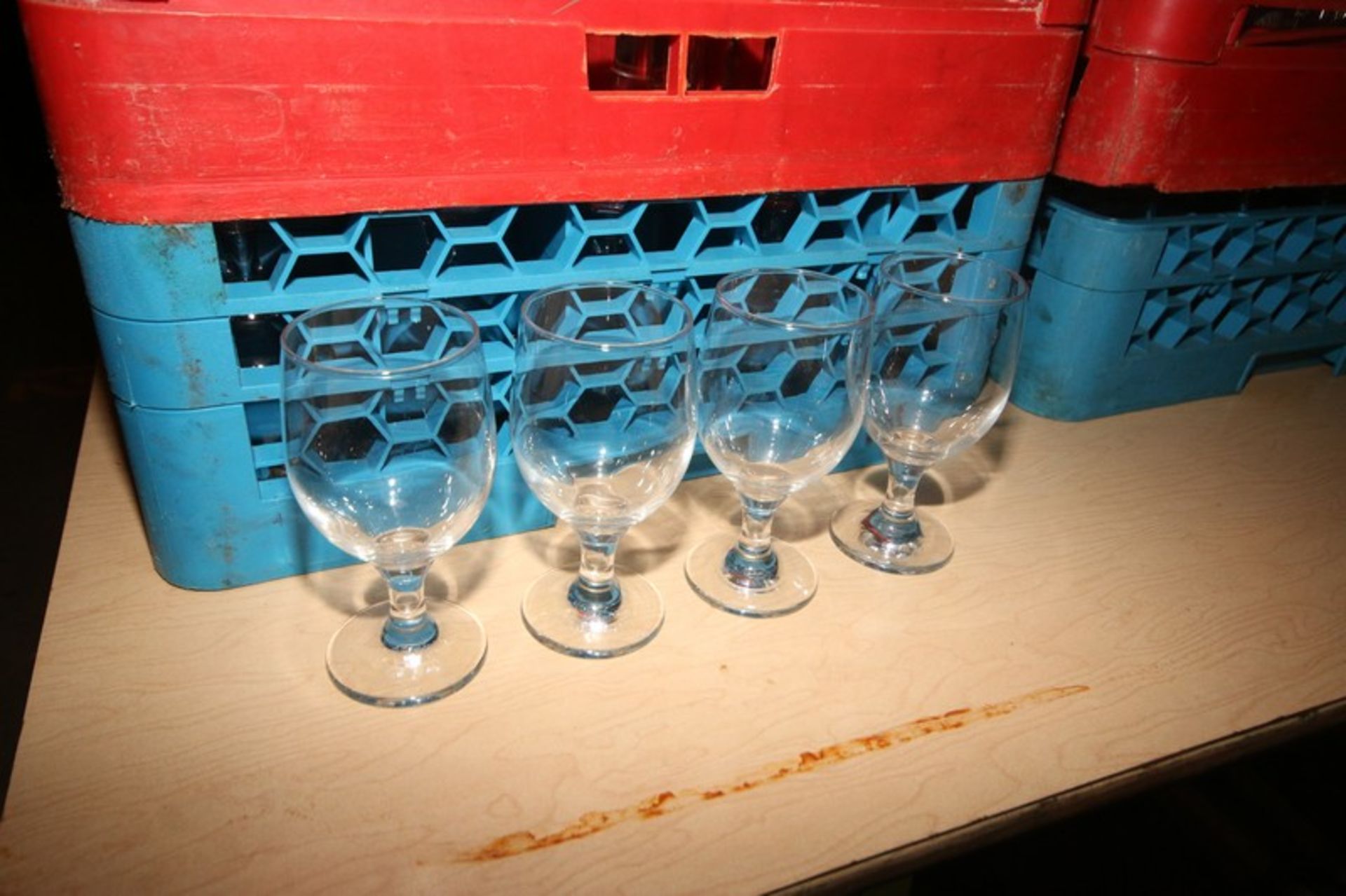 3-Racks of Water Glasses, Overall Depth of Glass: Aprox. 4" (Located in Adamstown, PA--New Roof - Image 2 of 3