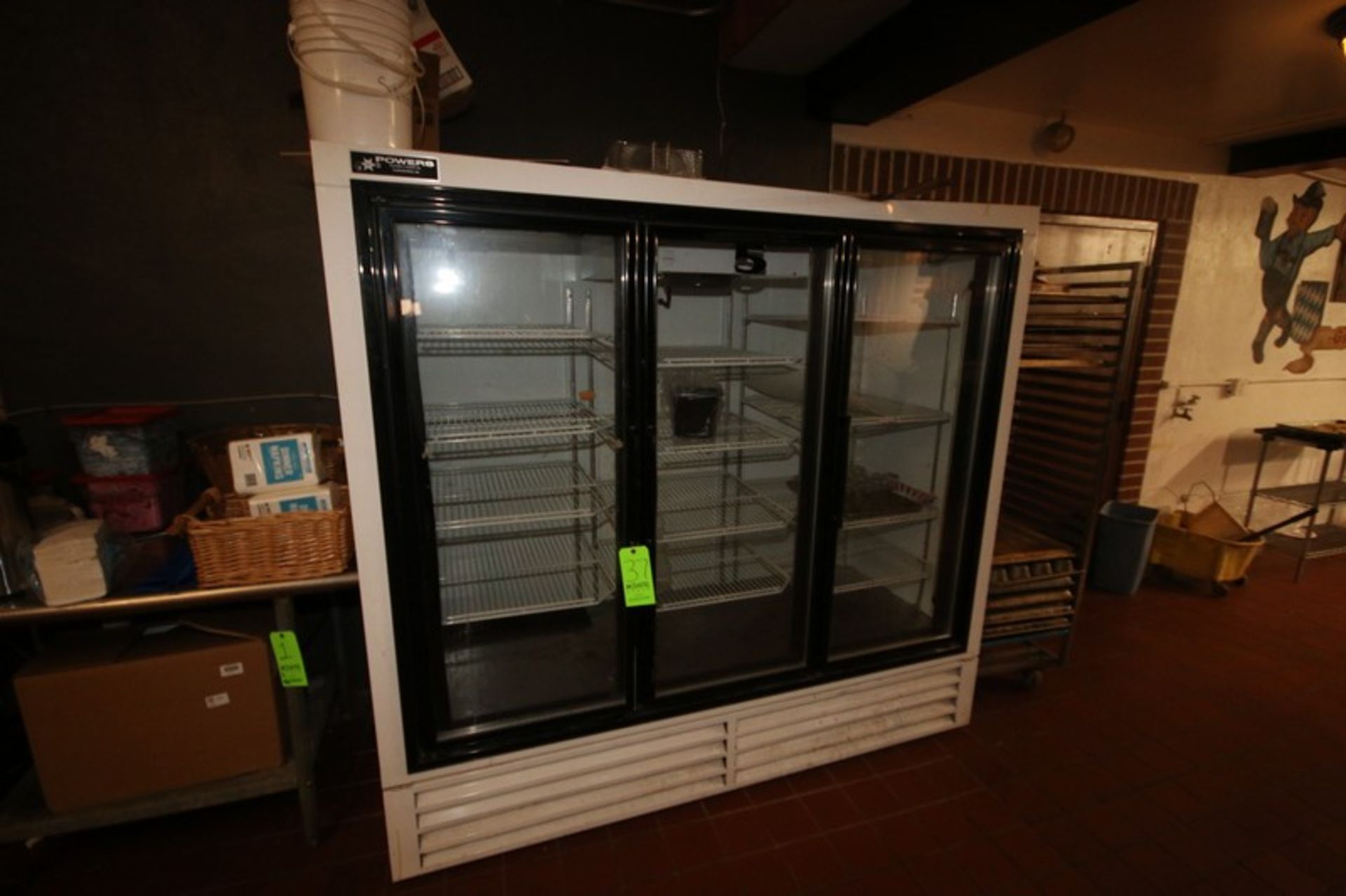 Powers 3-Door Refrigerator, Overall Dims.: Aprox. 80" L x 31" W x 74-1/2" H (Located in Adamstown,