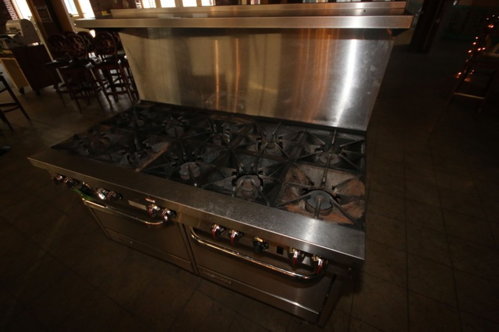 Southbend S/S Stove Top & Oven Unit, with 10-Burner Stove Top & Dual Bottom Compartment Ovens, - Image 3 of 4