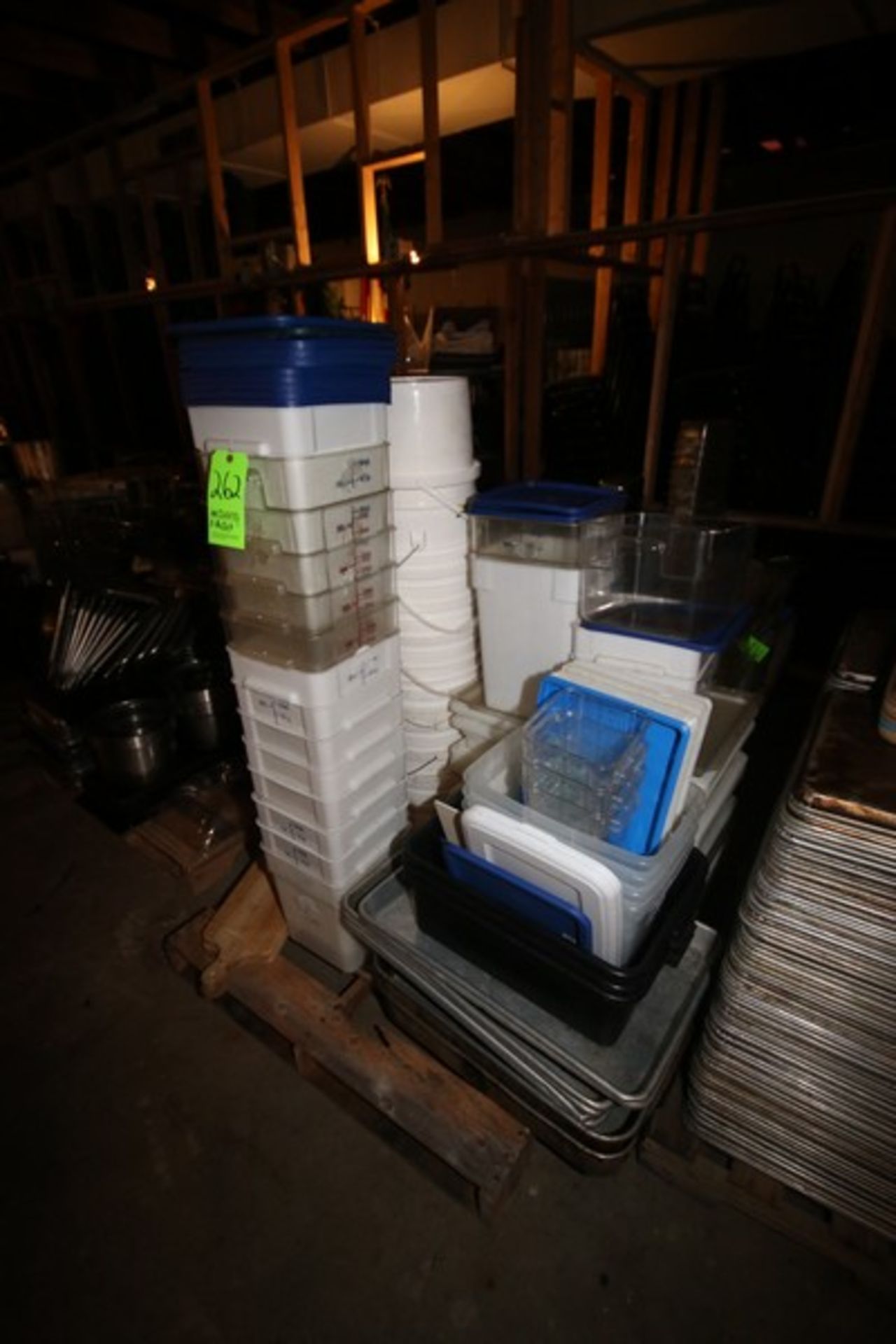 Pallet of Assorted Plastic Bins, Includes Lids & Assorted Size Bins (Located in Adamstown, PA--New - Image 2 of 4