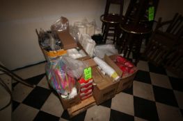 Pallet of Misc. Coffee Paper Products & Other Paper Products, Includes To Go Paper Coffee, Straws, &