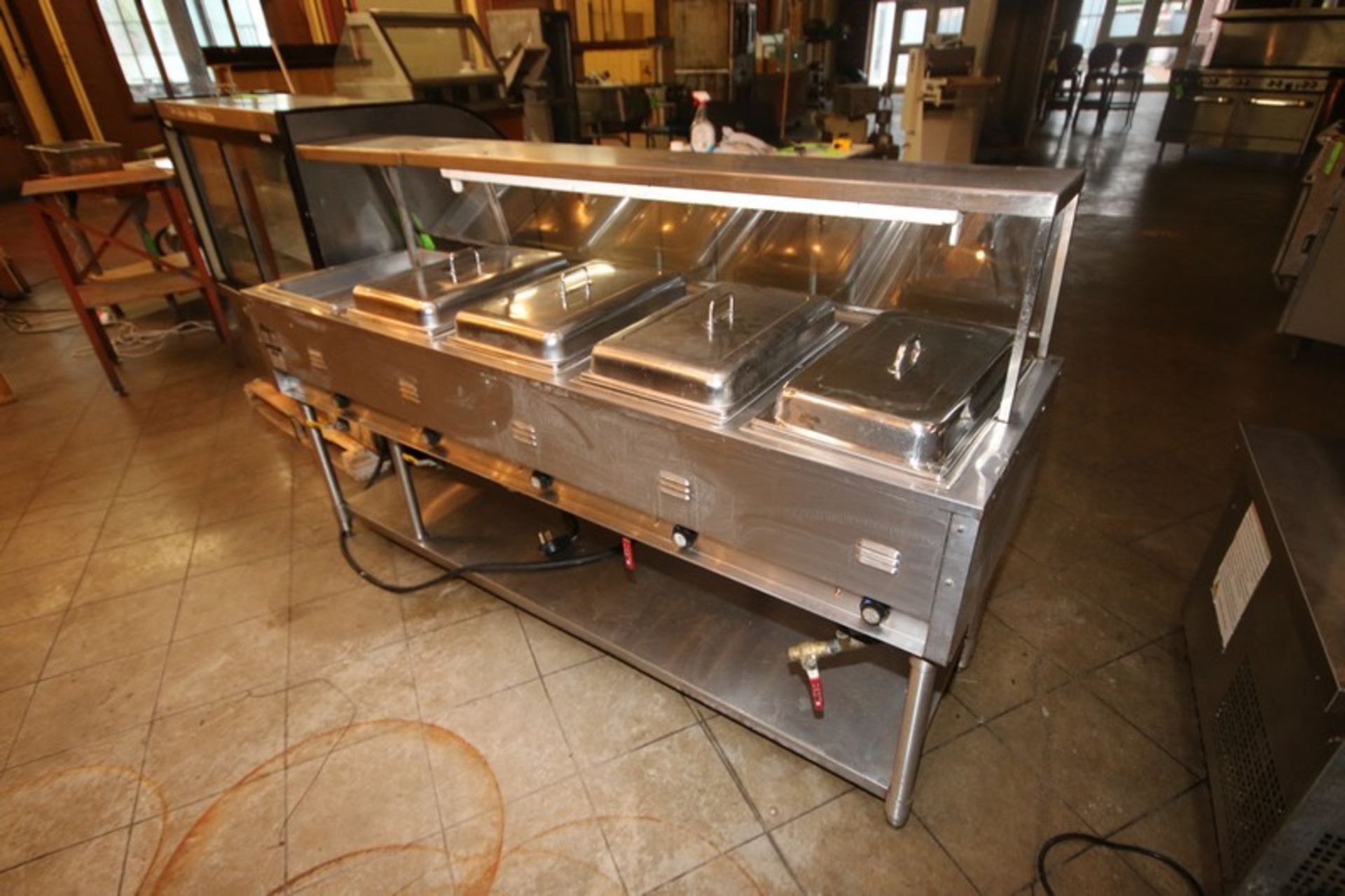 CSP S/S Serving Counter, with 5-Warming Compartments, Overall Dims. of Counter: Aprox. 79" L x 35" W - Image 3 of 6