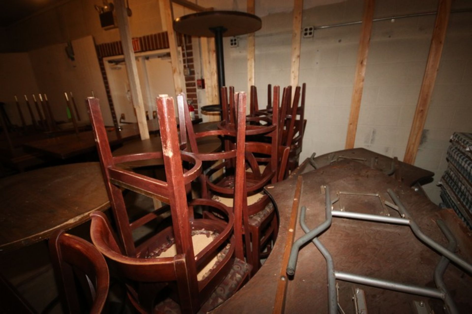 (12) Cushioned Bar Stools, with Wooden Frames (Located in Adamstown, PA--New Roof Warehouse) - Image 3 of 3