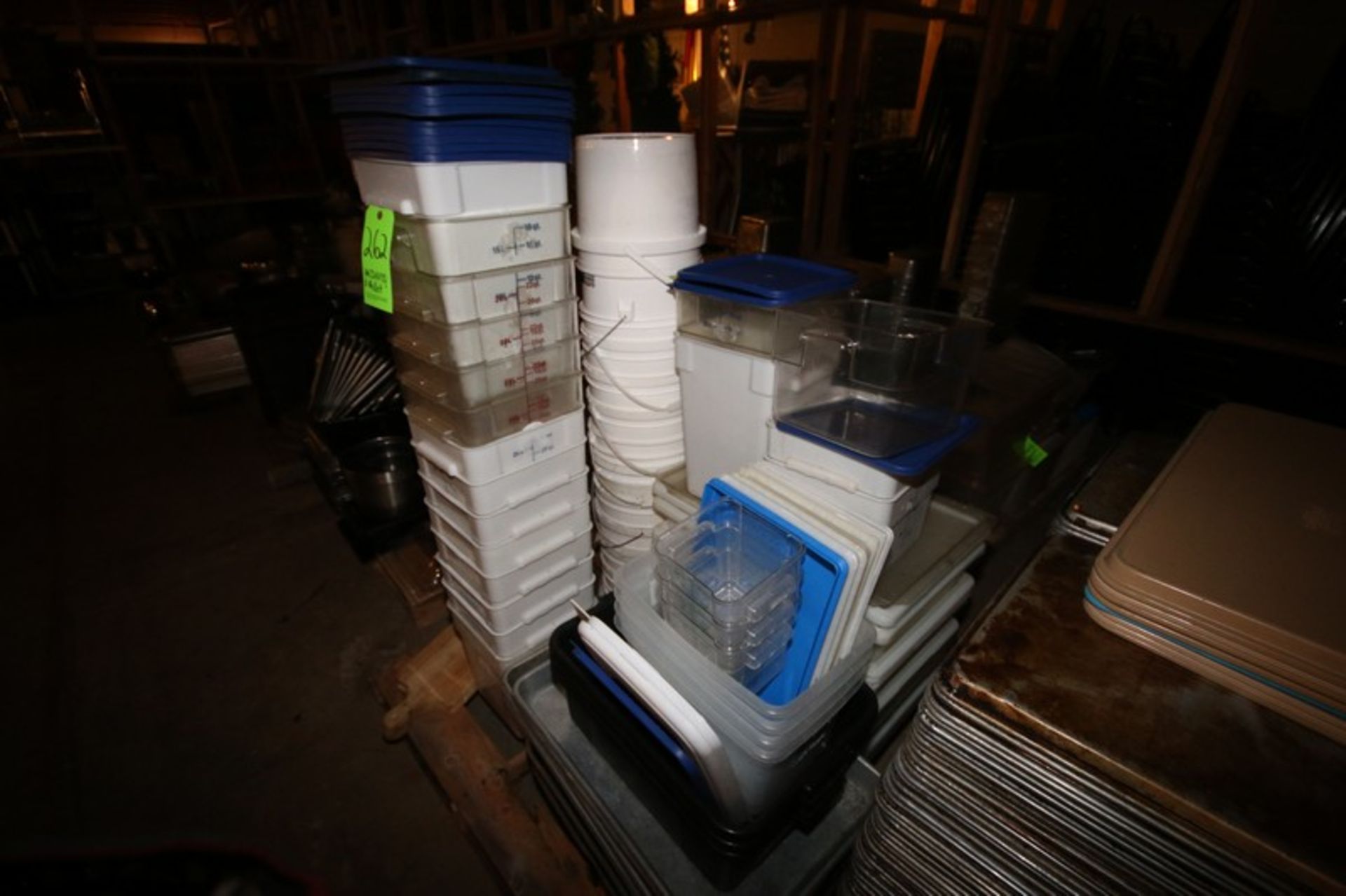 Pallet of Assorted Plastic Bins, Includes Lids & Assorted Size Bins (Located in Adamstown, PA--New - Image 4 of 4