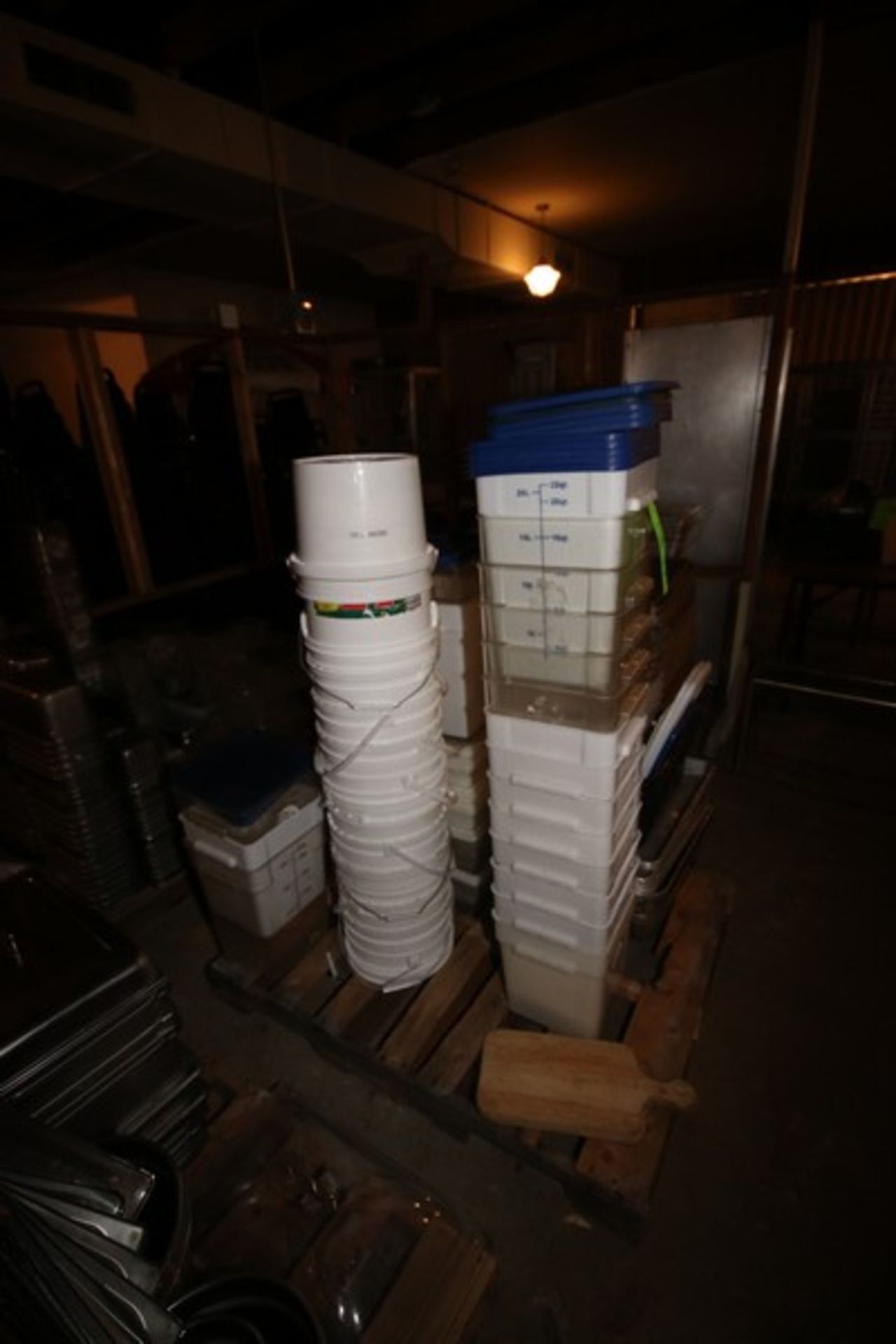 Pallet of Assorted Plastic Bins, Includes Lids & Assorted Size Bins (Located in Adamstown, PA--New - Image 3 of 4
