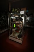 Glass Display Cases, Overall Dims.: Aprox. 48" L x 18" W x 72" H, with Internal Shelves (NOTE: