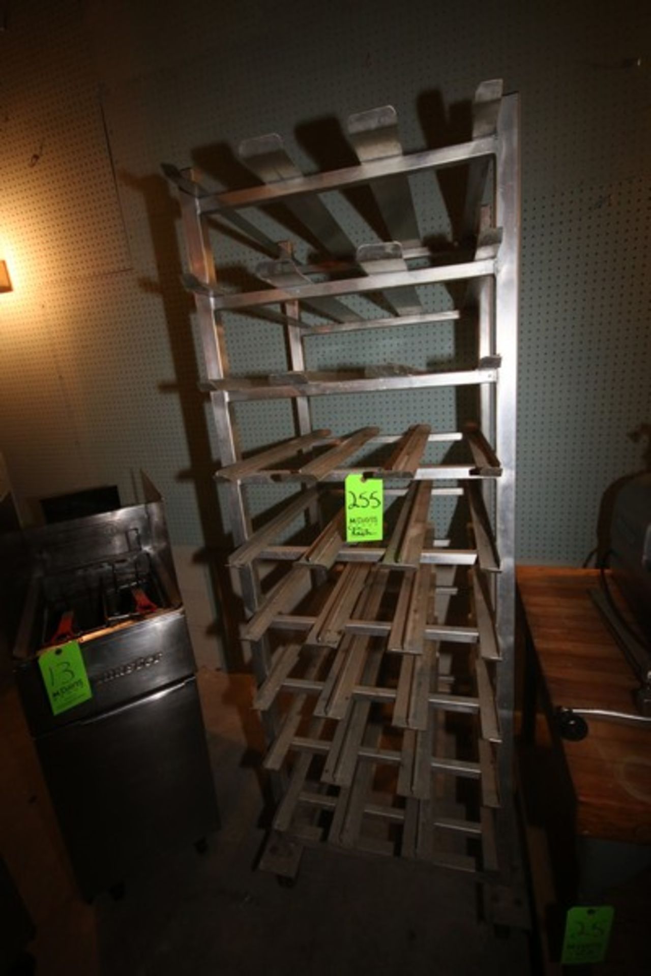 Aluminum Can Rack, with Slanted Shelving, Overall Dims.: Aprox. 34-1/2" L x 25" W x 76" H, Mounted - Image 2 of 3