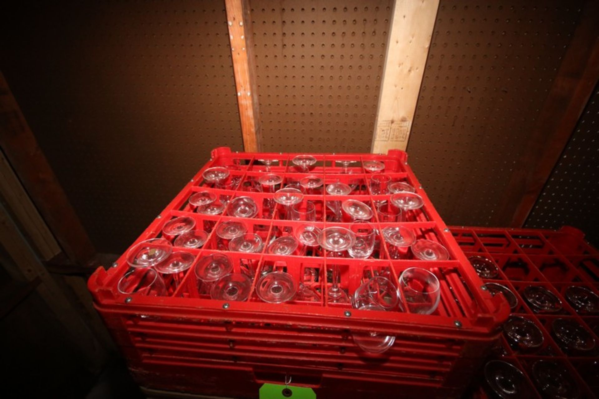 3-Racks of Glass Wine Glasses, Overall Depth of Glass: Aprox. 2" & 3-1/2" Deep (Located in - Image 3 of 3