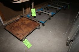 4-Portable Glass Carts, Overall Dims.: Aprox. 21-1/2" L x 21-1/2" W (Located in Adamstown, PA--New