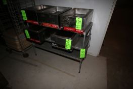 S/S Shelf, Overall Dims.: Aprox. 48" L x 20" W x 36" H, with 3-Shelf Design (Located in Adamstown,