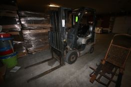 Nissan 3,000 lbs. Propane Forklift, M/N MPLORA18LV, with Triple Stage Mast, with Aprox. 48" L