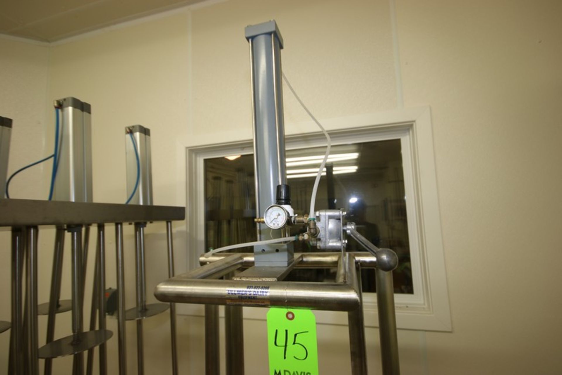 Ullmers Dairy Equip. Single Head Cheese Press, with 1-S/S Press Head, with Top Mounted Pneumatic - Image 3 of 5