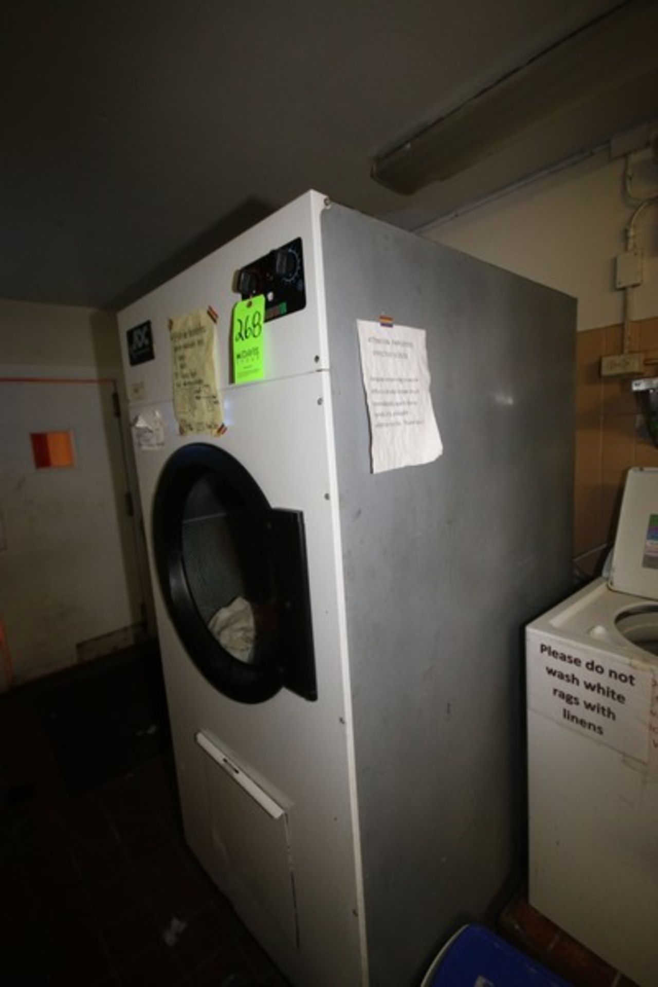 ADC American Dryer Corp. Front Loaded Dryer, Overall Dims.: Aprox. 49" L x 34" W x 77" H (Located in - Image 2 of 2