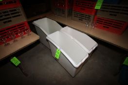 5-Portable Ingredient Bins, Internal Dims.: Aprox. 1-Aprox. 27" L x 15-1/2" W x 23-1/2" Deep & 2-