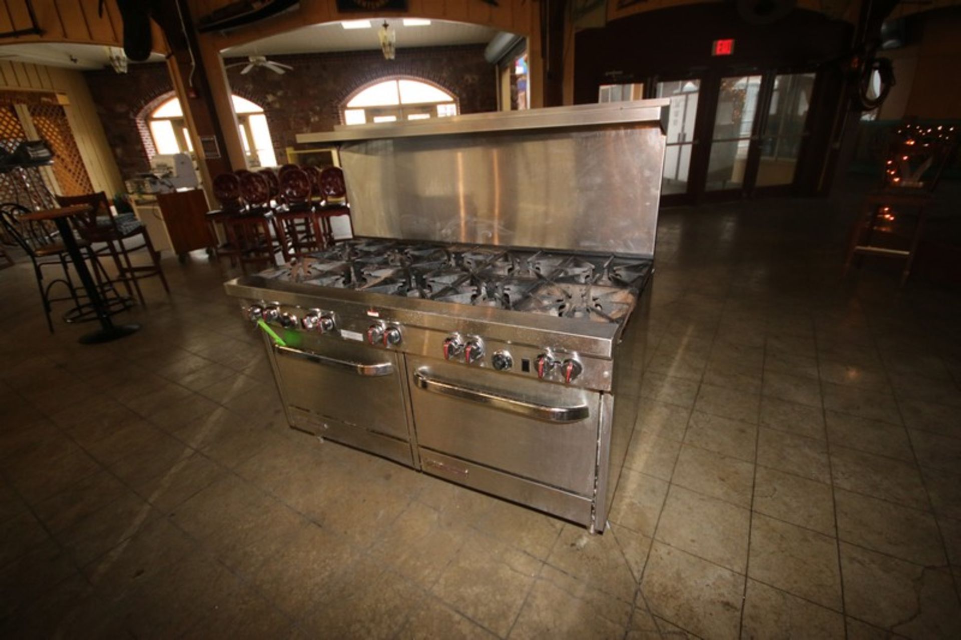 Southbend S/S Stove Top & Oven Unit, with 10-Burner Stove Top & Dual Bottom Compartment Ovens, - Image 2 of 4