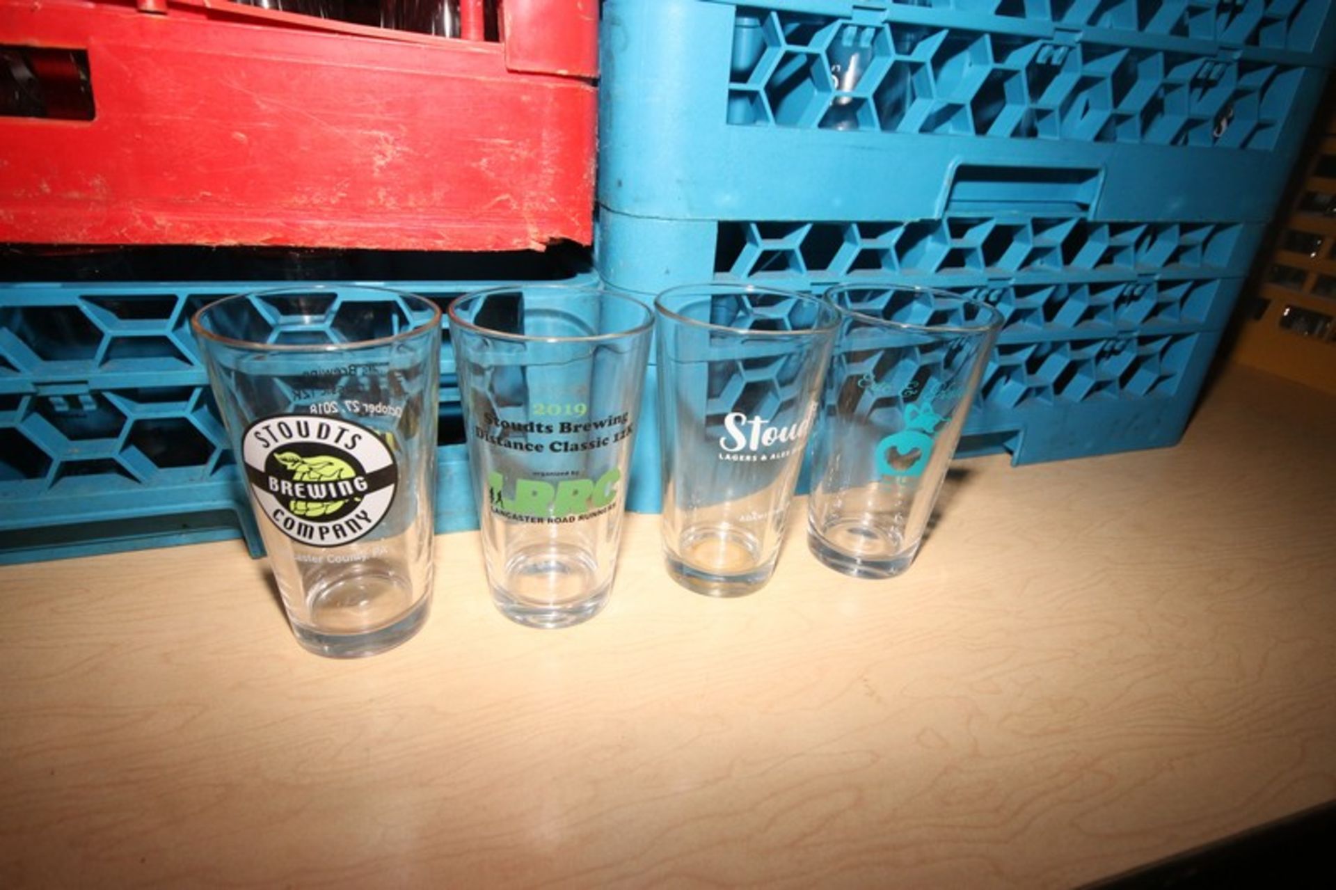 6-Racks of Assorted Stoudt Logo Glasses, Overall Depth of Glass: Aprox. 6" Deep (Located in - Image 2 of 3