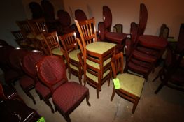 (16) Green Patterned Chairs, with Square Backs (Located in Adamstown, PA--New Roof Warehouse)