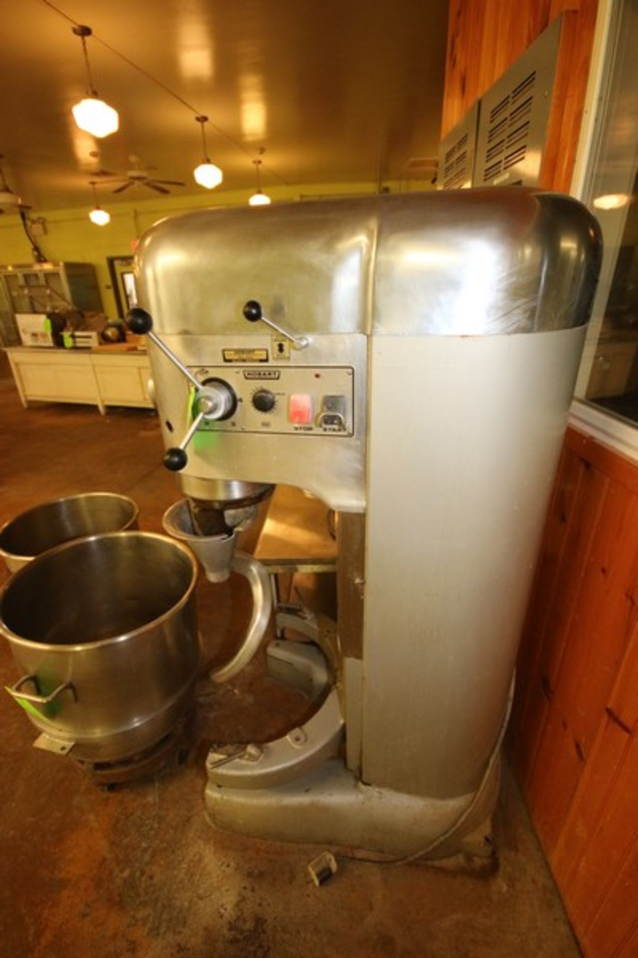 Hobart Commercial Mixer, M/N M-802U, S/N 11-398-294, with 3 hp Motor, with S/S Mixing Bowl & Bowl - Image 6 of 9