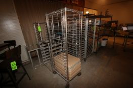 (8) Aluminum Pan Racks, Mounted on Casters, Assorted Sizes (Located in Adamstown, PA--New Roof