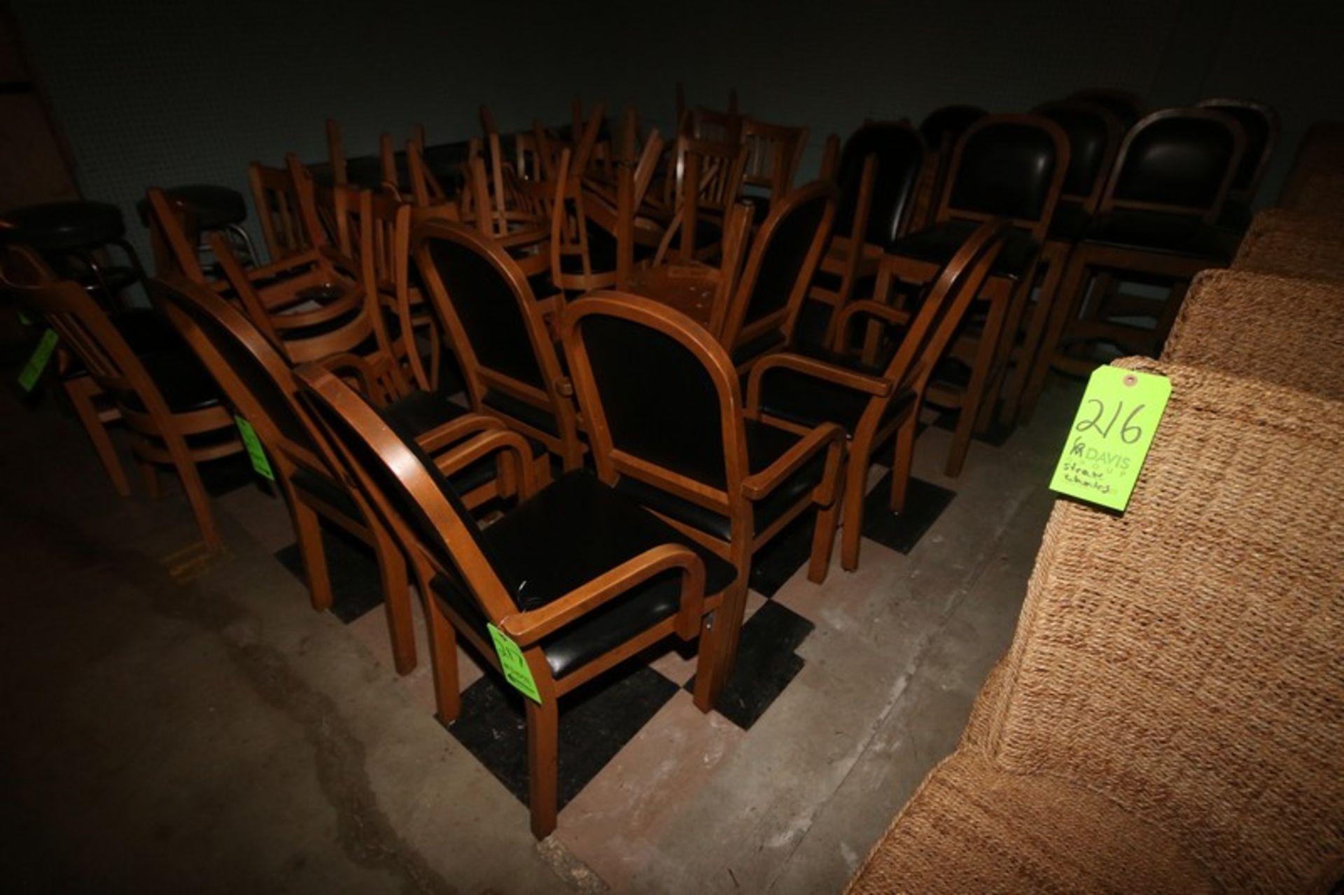 Cushioned Chairs with Wooden Frames, Some Are Bar Stools (Located in Adamstown, PA--New Roof