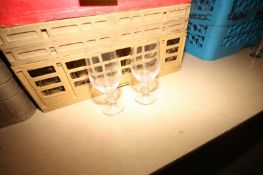 2-Racks of Glass Water Glasses, Overall Depth of Glass: Aprox. 4-1/2" Deep (Located in Adamstown,