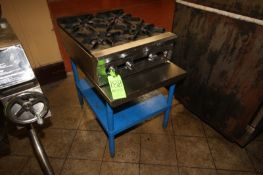 4-Burner S/S Stove Top, Mounted on Table (Located in Adamstown, PA--New Roof Warehouse)