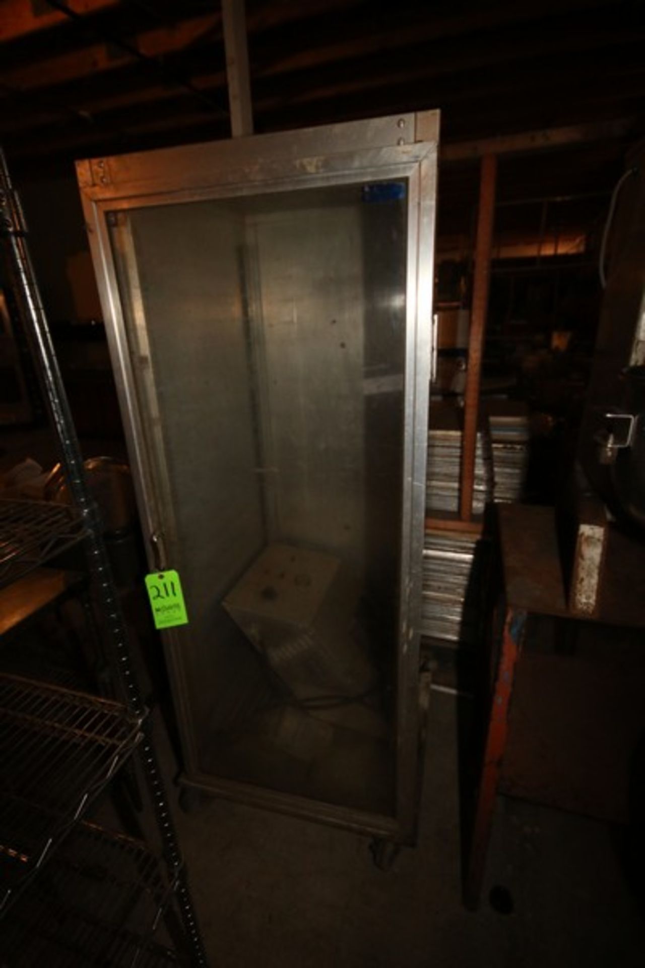 S/S Enclosed Cabinet, Overall Dims.: Aprox. 30" L x 28" W x 71" H (Located in Adamstown, PA--New