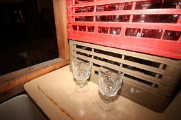 3-Racks of Dinner Glasses, Overall Depth of Glass: Aprox. 3-1/2" Deep (Located in Adamstown, PA--New
