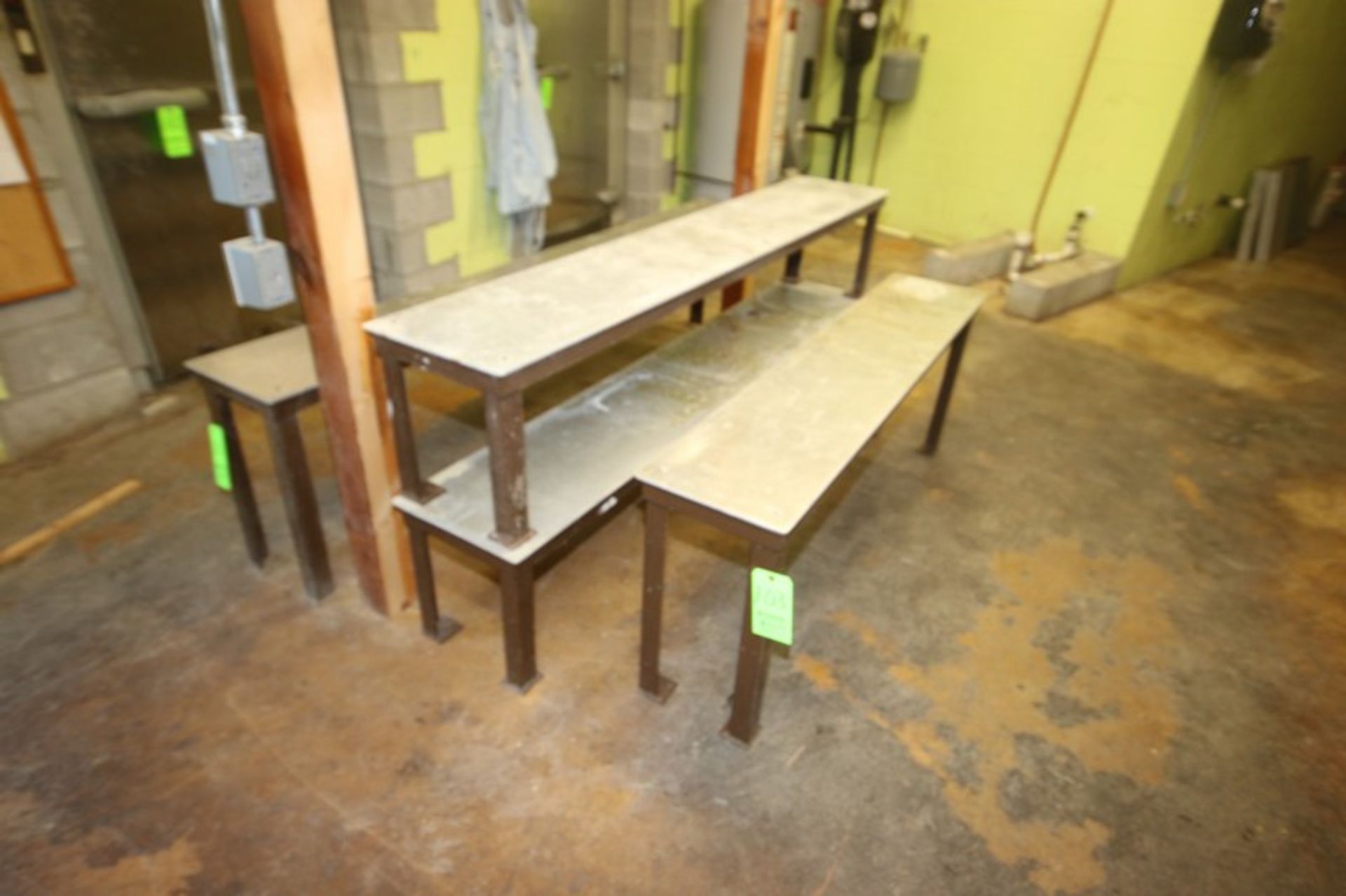 (4) Benches with S/S Tops, Overall Lengths: 96" L; 84" L; 66" L (Located in Adamstown, PA--Upper