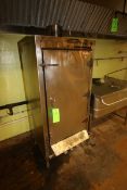 S/S Smoker, Overall Dims.: Aprox. 30-1/2" L x 26" W x 76" H, Mounted on S/S Legs (Located in