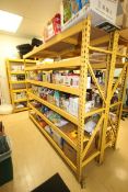 6-Shelf Unit, with 1-Pair of Aprox. 84" Tall Uprights & (5) Cross Beams Aprox. 96" W, Overall Dims.: