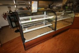 Federal Glass Display Case, with Internal Shelf, Overall Dims.: Aprox. 50" L x 34" W x 50-1/2" H (