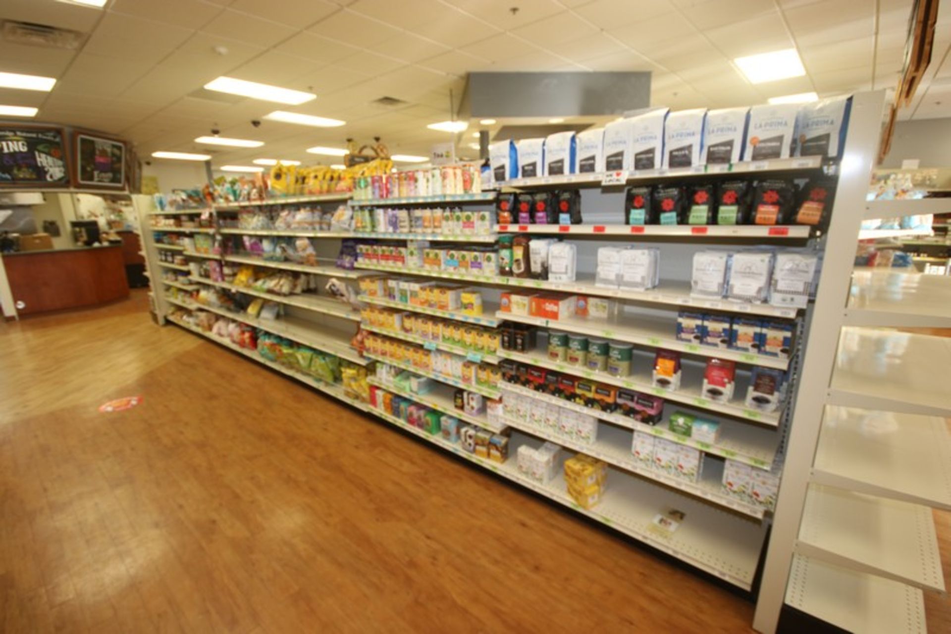 Feet of Double Sided Super Market Shelving, with Shelves (NOTE: SOLD BY THE FOOT) (Located in