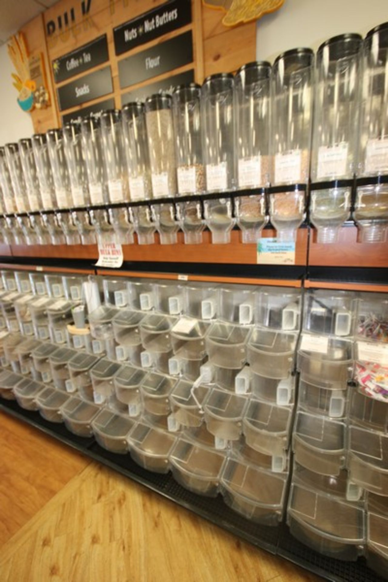 Dispensing Unit, with (8) Plastic Gravity Dispensing Units & (18) Plastic Scoop Bins, Overall Dims.: - Image 2 of 2