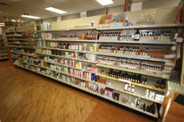 Feet of Double Sided Super Market Shelving, with Shelves (NOTE: SOLD BY THE FOOT) (Located in