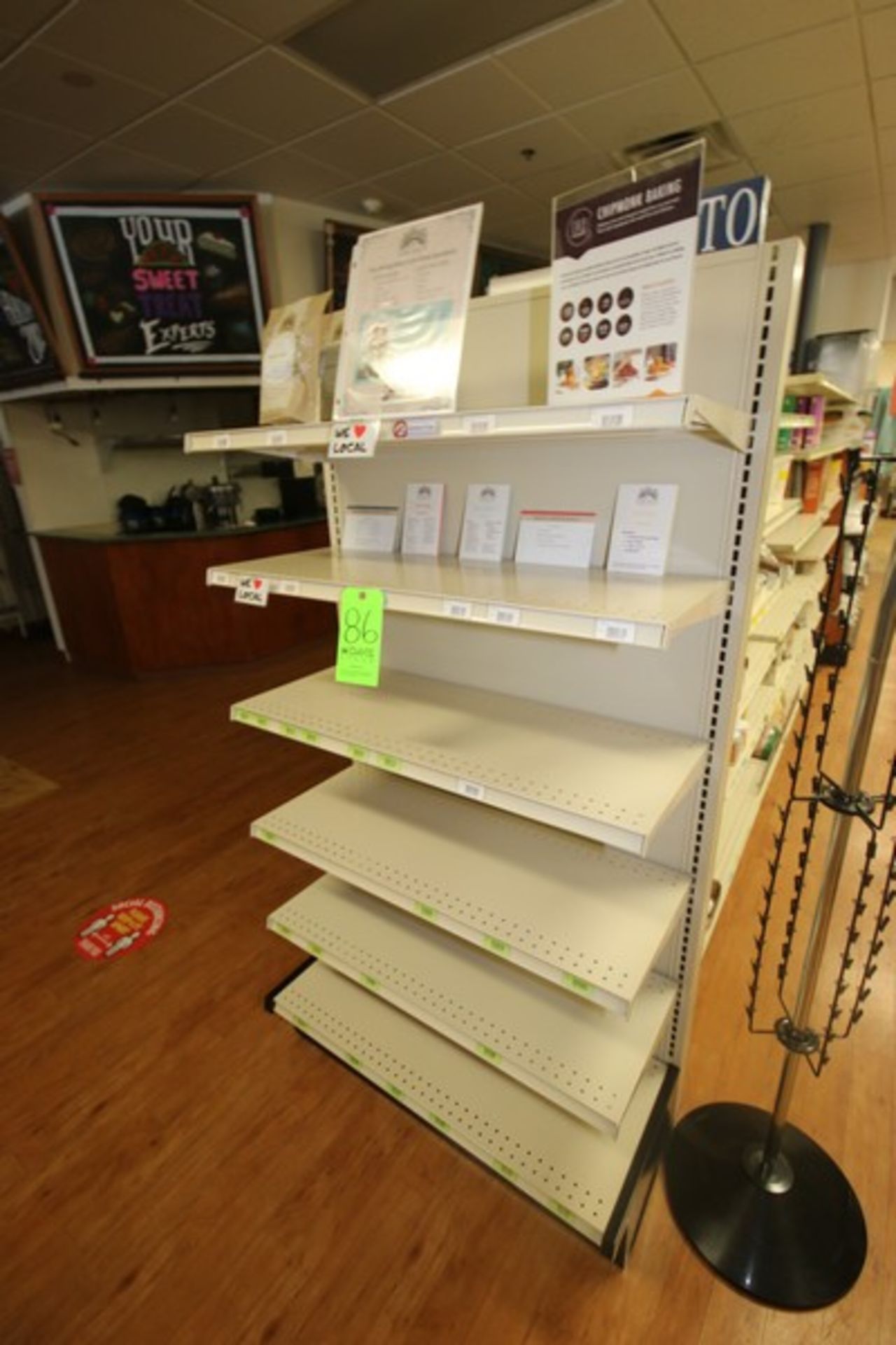 End Shelf, with 6-Shelf Design, Overall Dims.: Aprox. 36" L x 18" W x 72" H (Located in McMurray,