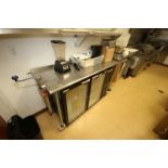 S/S Table, with Edlund S/S Can Opener, Overall Dims.: Aprox. 63" L x 24" W x 37" H, with S/S Legs (