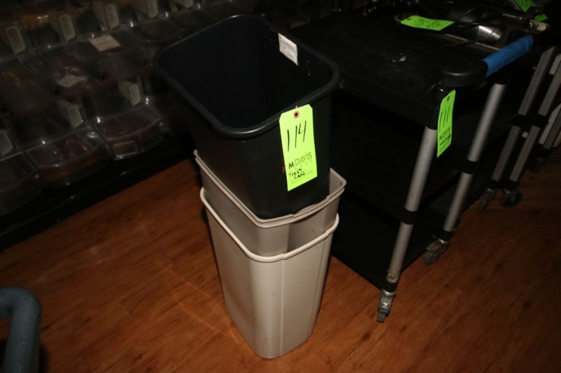 Plastic Trash Bins, Assorted Sizes (Located in McMurray, PA) (Rigging, Loading & Site Management