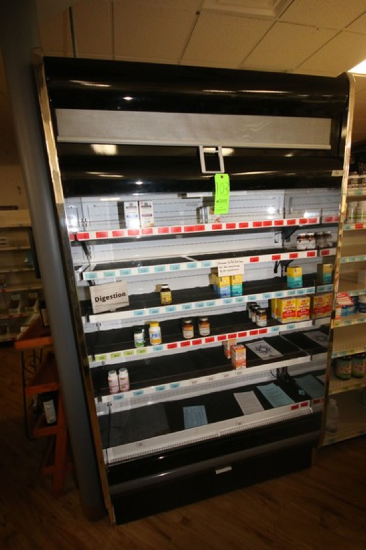 Hussman Open Refrigerator, M/N ROD-4-SC, S/N 1030923201074302, Overall Dims.: Aprox. 50-1/2" L x 24" - Image 6 of 8