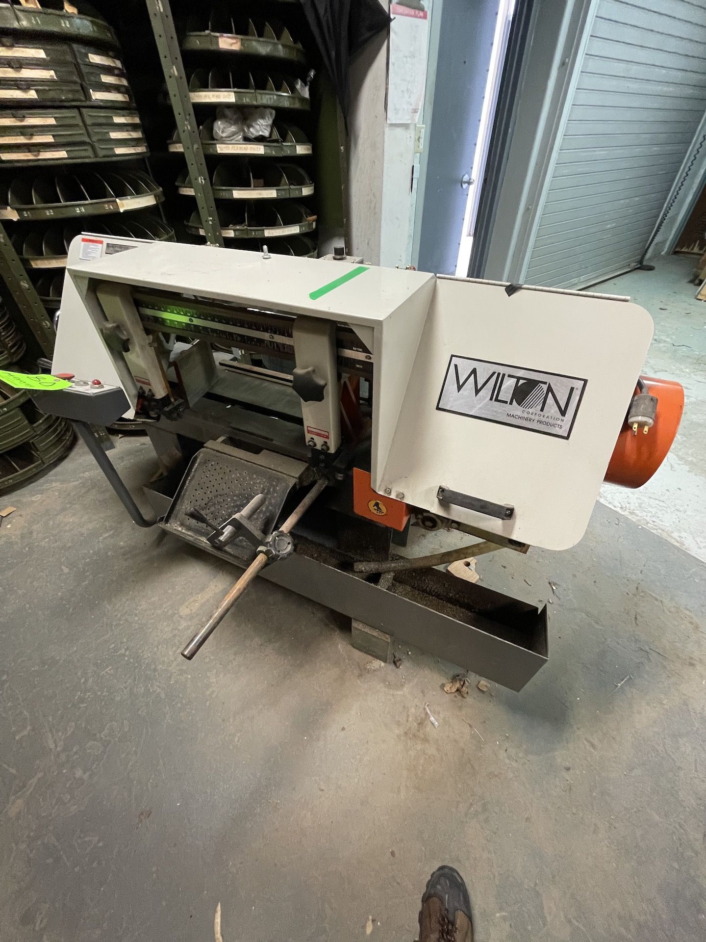 WILTON BAND SAW, MODEL 7020, S/N 0305151, VARIABLE SPEED ADJUSTMENT 100FPM TO 350FPM, 1-1/2 HP - Image 3 of 14