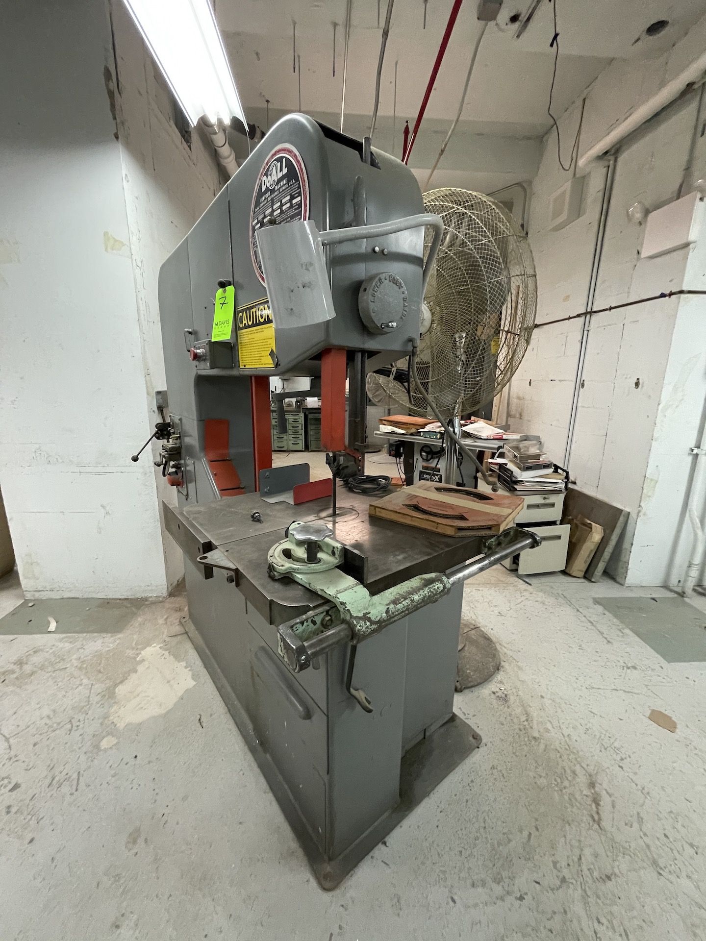 DOALL CONTOUR MACHINE/SAW, MODEL 3613-0, S/N 278-74533, INCLUDES DOALL WELDER, MODEL DBW-15, S/N - Image 3 of 13