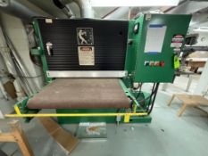 TIMESAVERS WIDEBELT SANDER, MODEL 137-1HP, SERIAL NO. 207501, LEESON MOTOR 20 HP, 1750 RPM, 208-