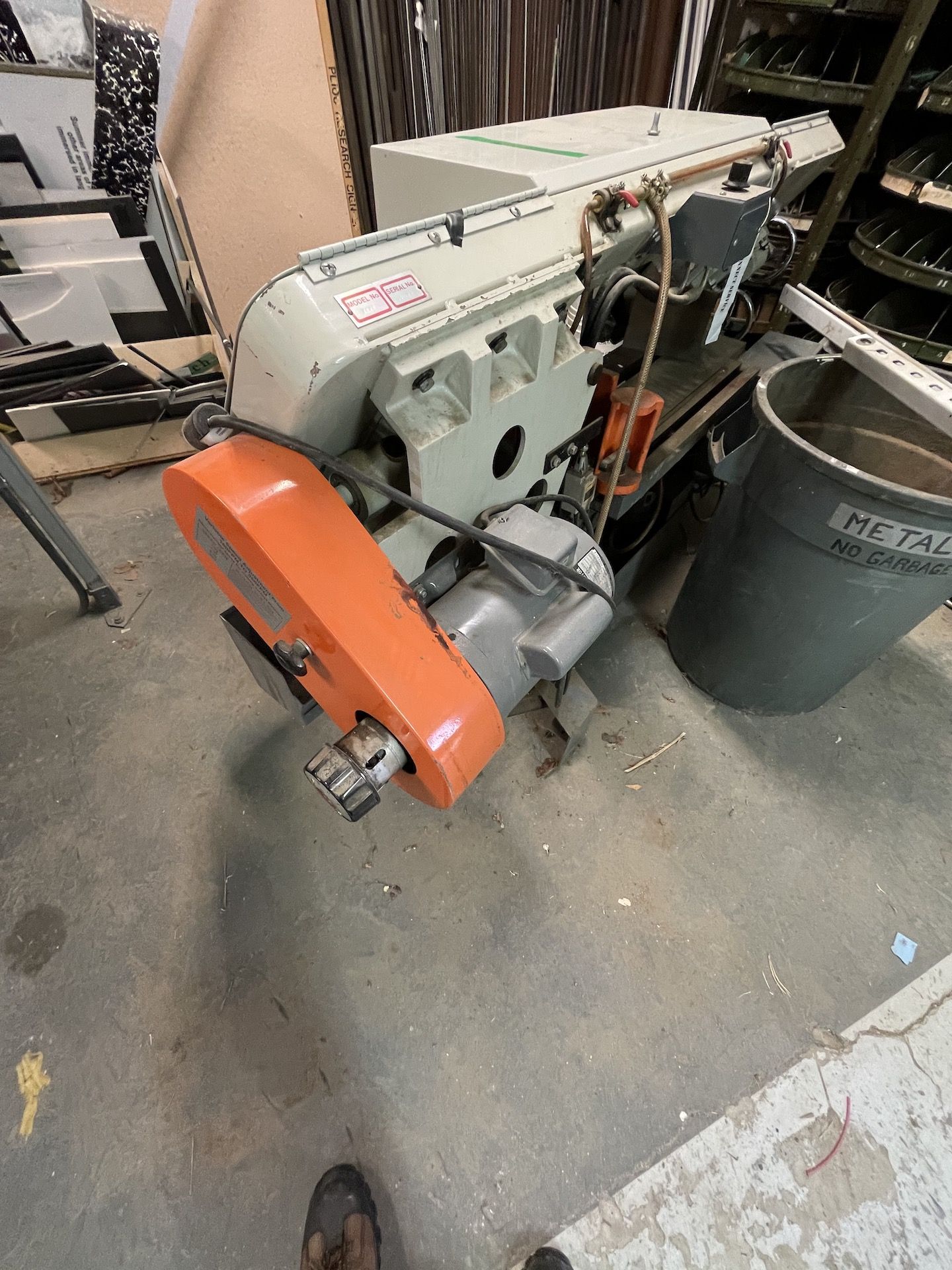 WILTON BAND SAW, MODEL 7020, S/N 0305151, VARIABLE SPEED ADJUSTMENT 100FPM TO 350FPM, 1-1/2 HP - Image 6 of 14