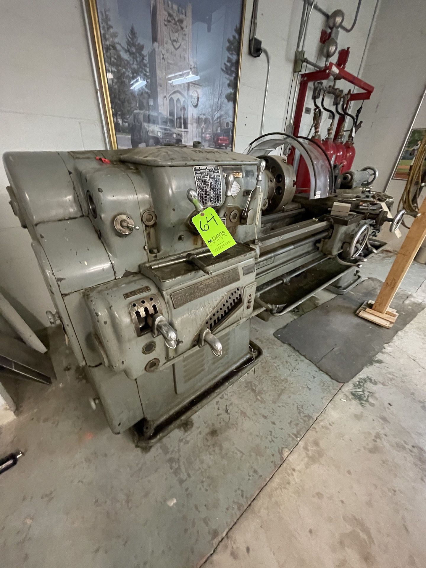 HENDEY LATHE, MODEL 16 x 54 G.H., S/N 38568H1554 (PREVIOUSLY OPERATED ON A NAVY SHIP) (Non- - Image 5 of 18