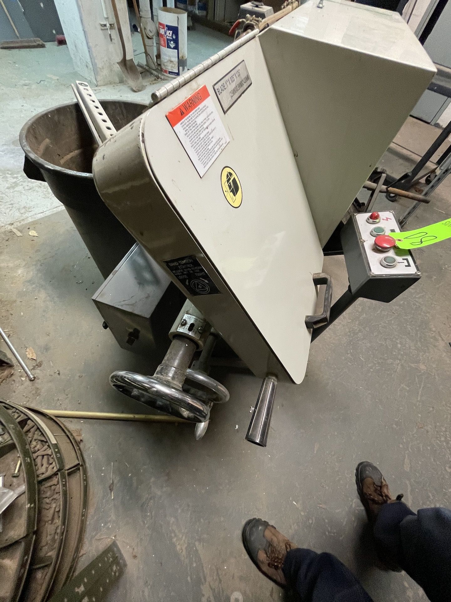 WILTON BAND SAW, MODEL 7020, S/N 0305151, VARIABLE SPEED ADJUSTMENT 100FPM TO 350FPM, 1-1/2 HP - Image 12 of 14